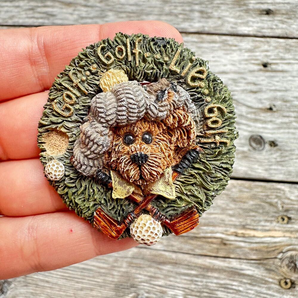 Vintage Funny Golfing Brooch Golf Pin Lie Golf Jewelry
